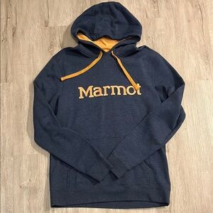 Marmot Blue Sweatshirt with Bold Logo